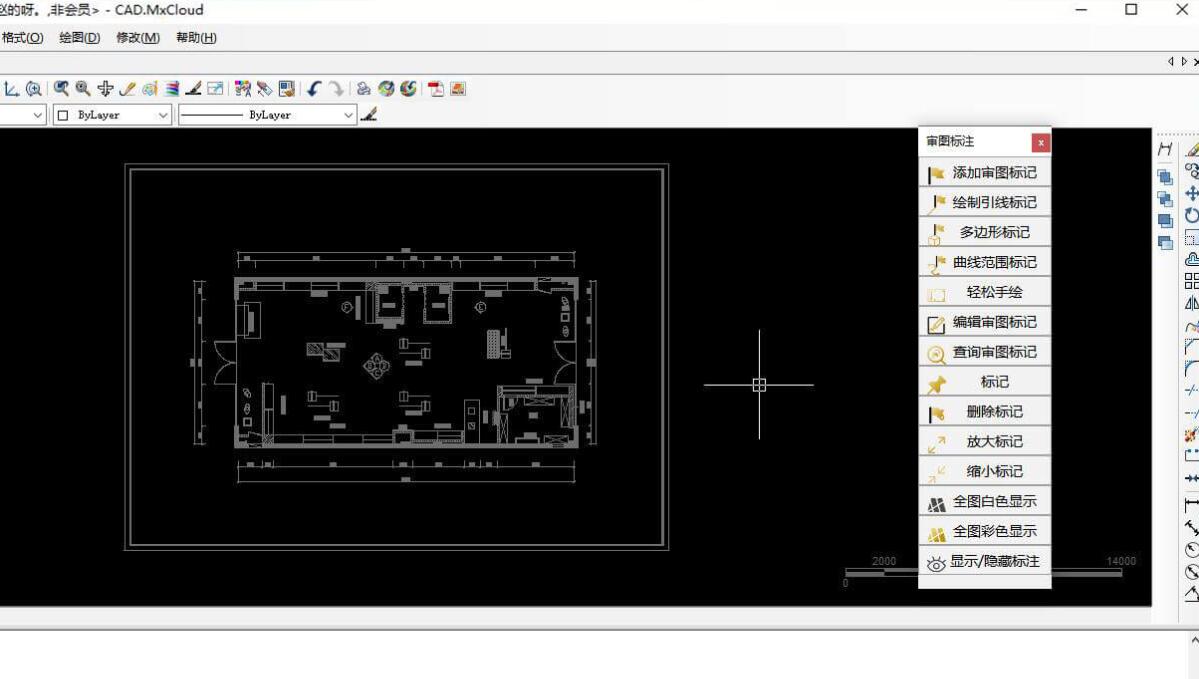 CAD全图白色显示与彩色显示的切换