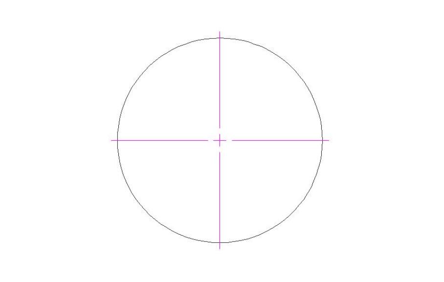 CAD圆心标注方法